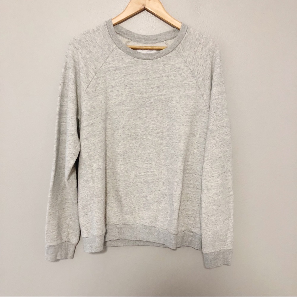Everlane Cotton Crewneck Sweatshirt Grey Size L